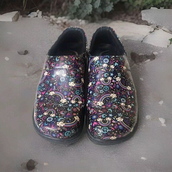Klogs Footwear Multi-color Peace Out Mission  Nursing Clogs Women's Size 8.5 - Picture 3 of 8